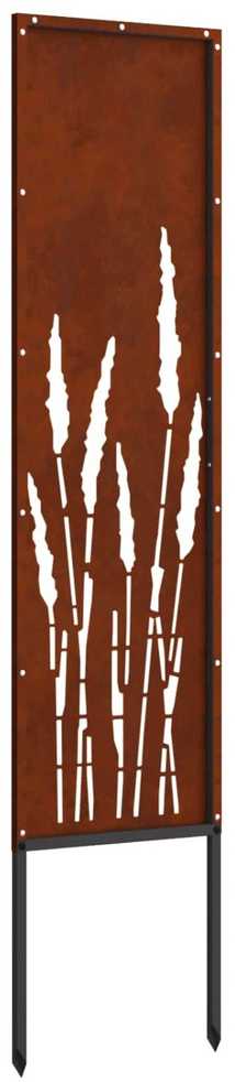 Sodo privatumo ekranas „Fretwork“ Rūdijanti 32 x 140 cm