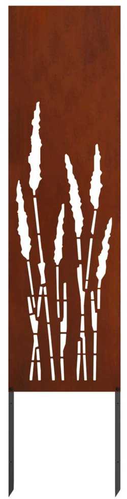 Sodo privatumo ekranas „Fretwork“ Rūdijanti 32 x 140 cm