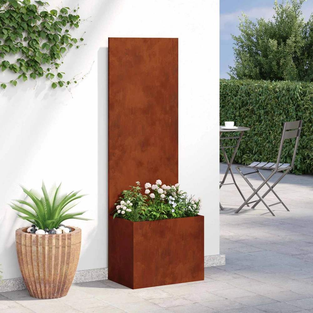 Sodo privatumo ekranas „Fretwork“ Rūdijanti 50 x 32 x 150 cm