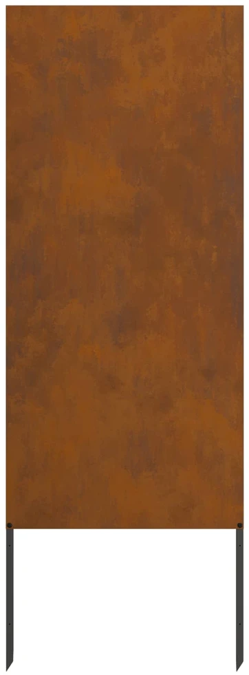 Sodo privatumo ekranas „Fretwork“ Rūdijanti 50 x 140 cm