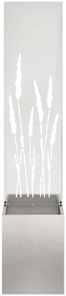Sodo privatumo ekranas „Fretwork“ Sidabrinė 32 x 32 x 150 cm