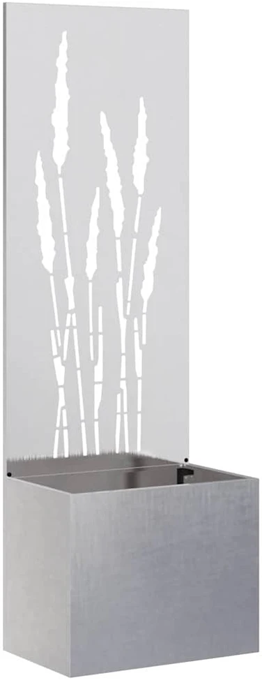 Sodo privatumo ekranas „Fretwork“ Sidabrinė 50 x 32 x 150 cm