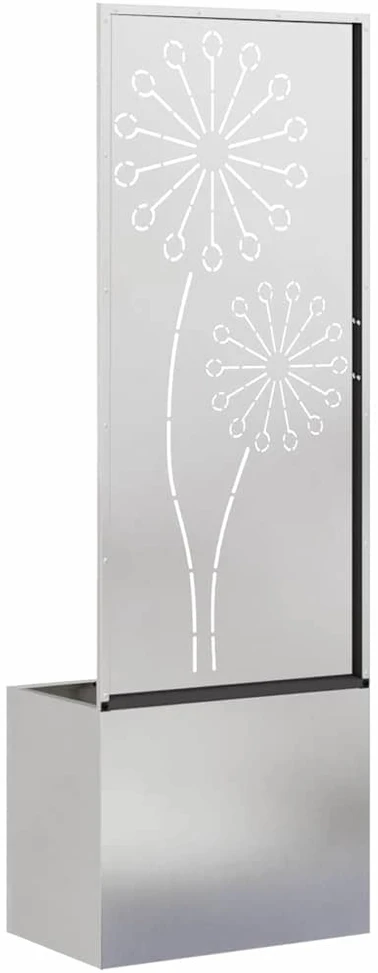 Sodo privatumo ekranas „Fretwork“ Sidabrinė 50 x 32 x 150 cm