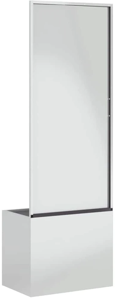 Sodo privatumo ekranas „Fretwork“ Sidabro 50 x 32 x 150 cm