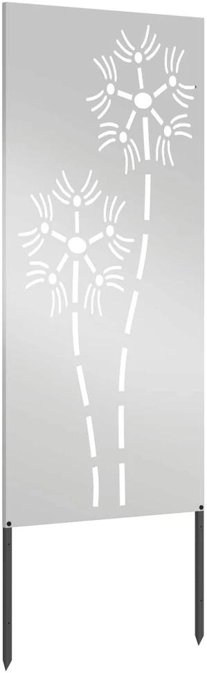 Sodo privatumo ekranas „Fretwork“ Sidabro 50 x 140 cm