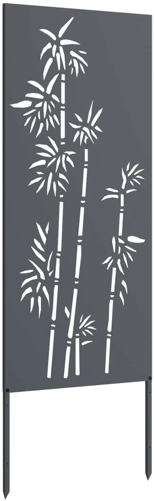 Sodo privatumo ekranas Gėlių Antracitas 50 x 140 cm