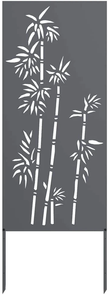 Sodo privatumo ekranas Gėlių Antracitas 50 x 140 cm