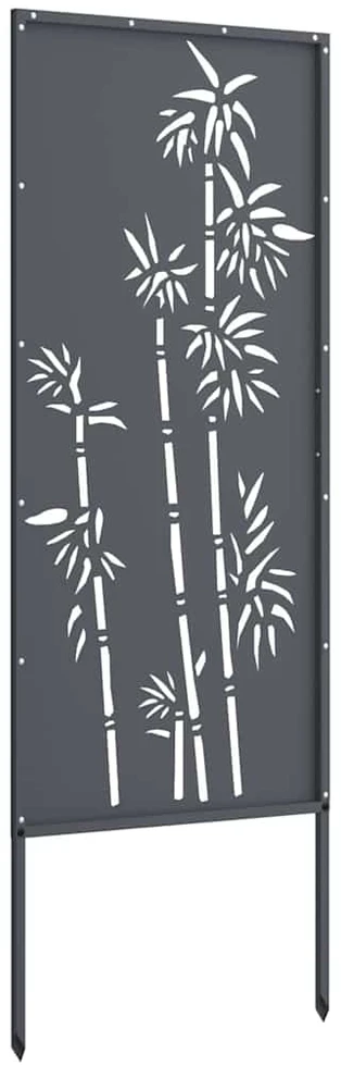 Sodo privatumo ekranas Gėlių Antracitas 50 x 140 cm