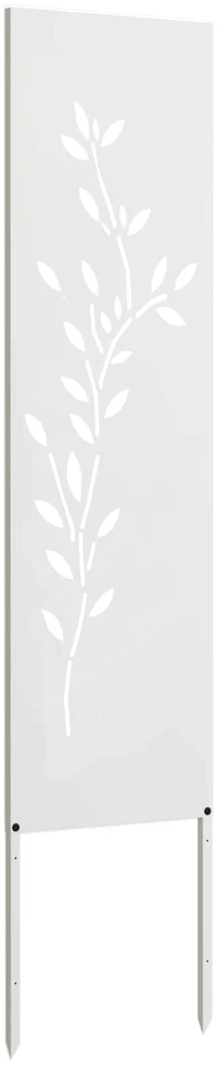 Sodo privatumo ekranas Gėlių Balta 32 x 140 cm