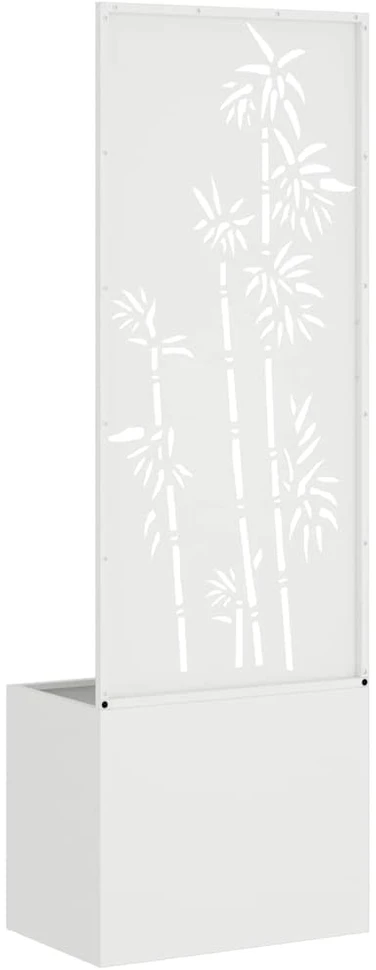 Sodo privatumo ekranas Gėlių Balta 50 x 32 x 150 cm