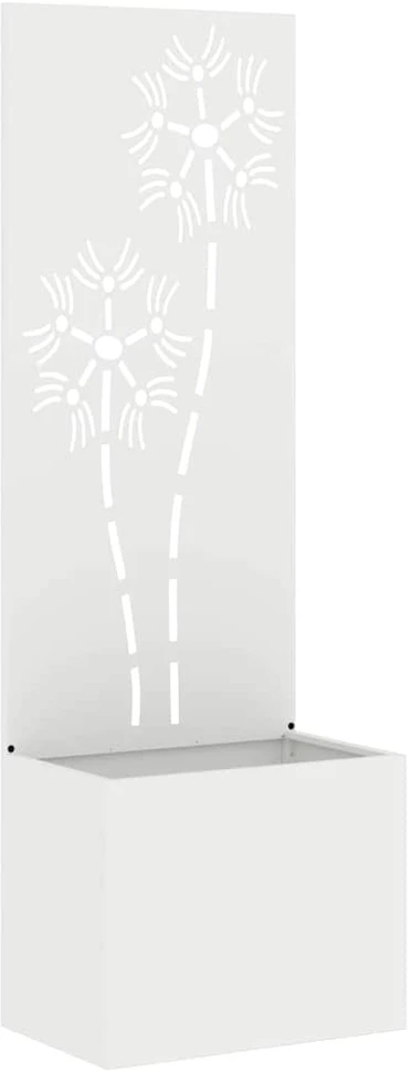 Sodo privatumo ekranas Gėlių Balta 50 x 32 x 150 cm