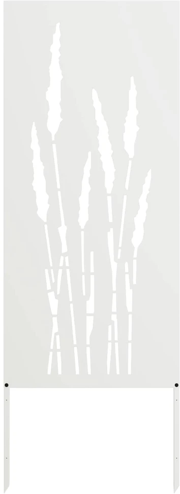 Sodo privatumo ekranas Gėlių Balta 50 x 140 cm