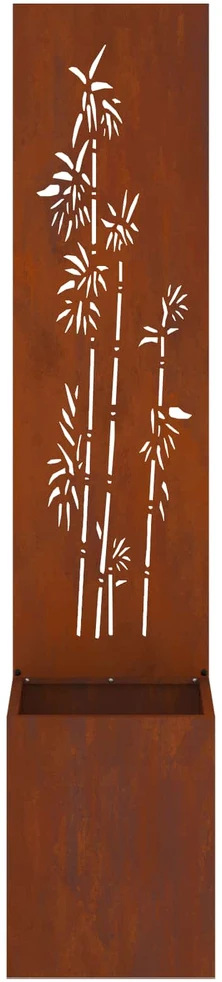 Sodo privatumo ekranas Gėlių Rūdijanti 32 x 32 x 150 cm