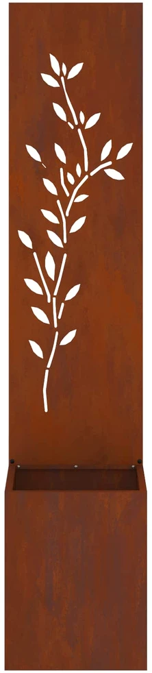 Sodo privatumo ekranas Gėlių Rūdijanti 32 x 32 x 150 cm