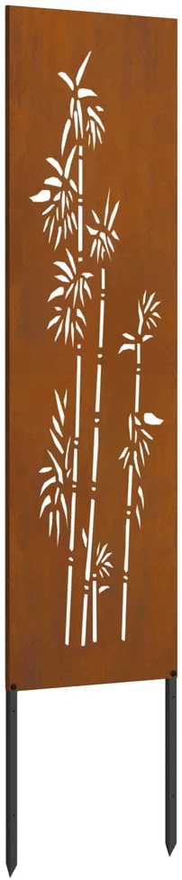 Sodo privatumo ekranas Gėlių Rūdijanti 32 x 140 cm