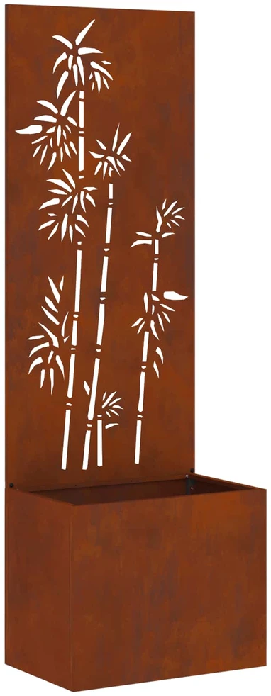 Sodo privatumo ekranas Gėlių Rūdijanti 50 x 32 x 150 cm