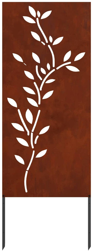 Sodo privatumo ekranas Gėlių Rūdijanti 50 x 140 cm