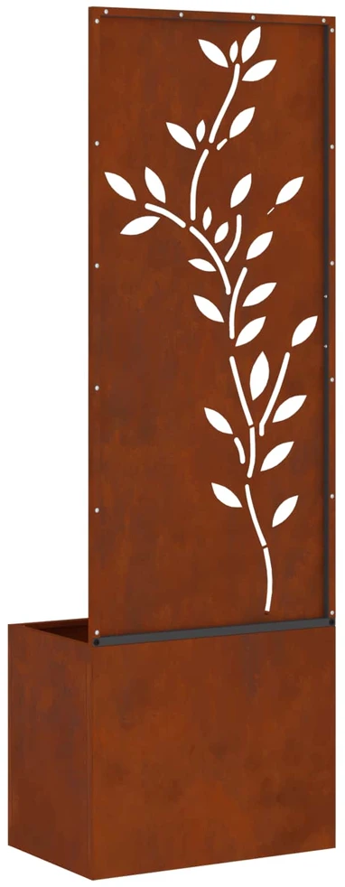 Sodo privatumo ekranas Gėlių Rūdijanti 50 x 32 x 150 cm