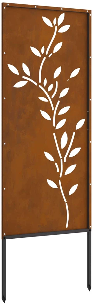 Sodo privatumo ekranas Gėlių Rūdijanti 50 x 140 cm