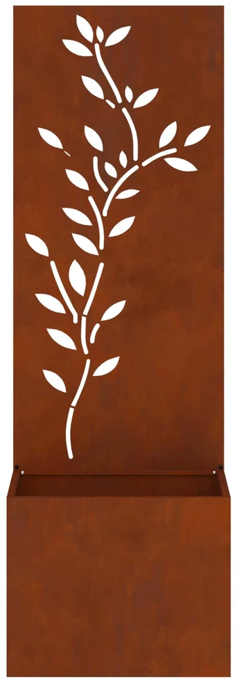 Sodo privatumo ekranas Gėlių Rūdijanti 50 x 32 x 150 cm