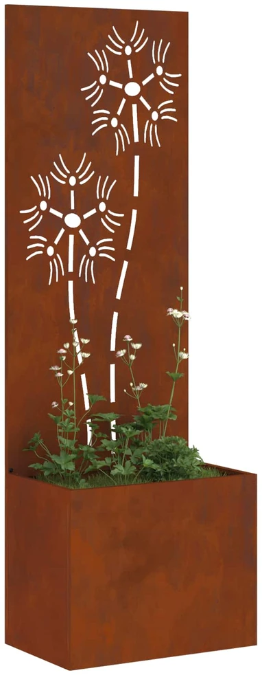 Sodo privatumo ekranas Gėlių Rūdijanti 50 x 32 x 150 cm