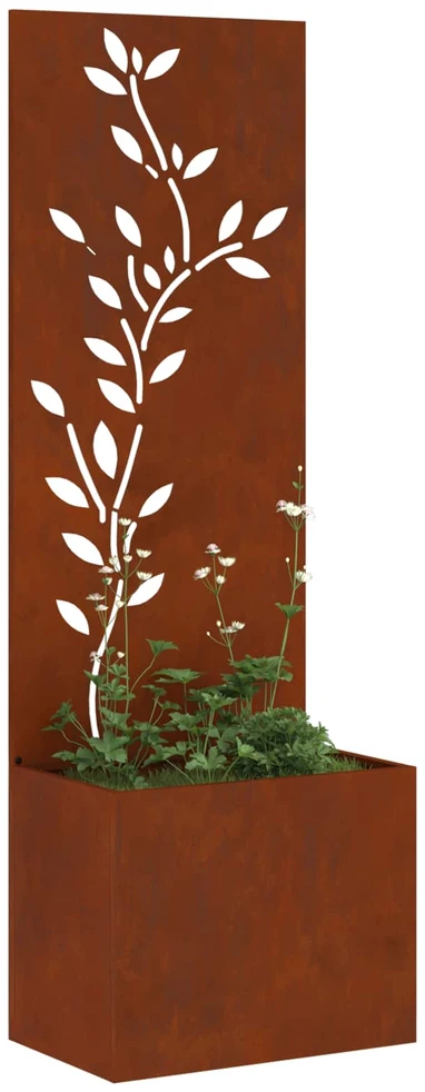 Sodo privatumo ekranas Gėlių Rūdijanti 50 x 32 x 150 cm