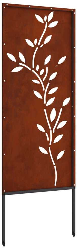 Sodo privatumo ekranas Gėlių Rūdijanti 50 x 140 cm