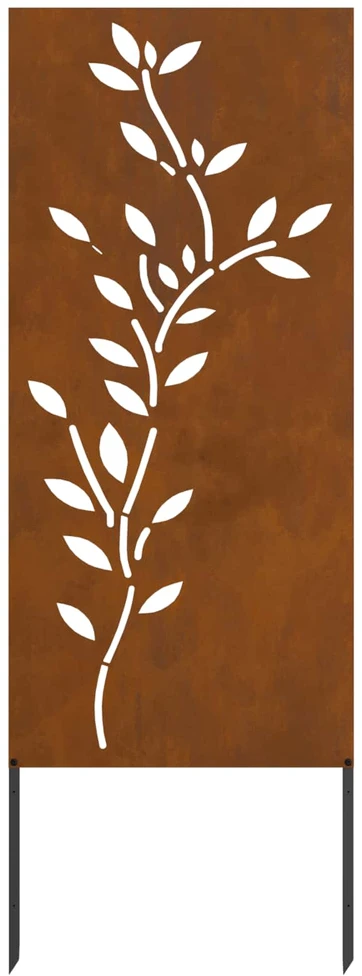 Sodo privatumo ekranas Gėlių Rūdijanti 50 x 140 cm