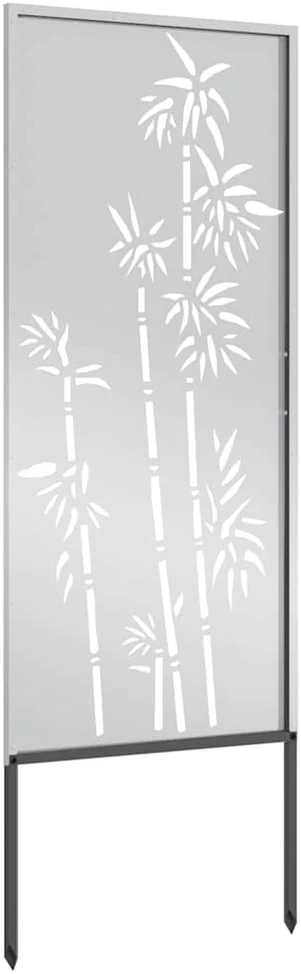 Sodo privatumo ekranas Gėlių Sidabro 50 x 140 cm