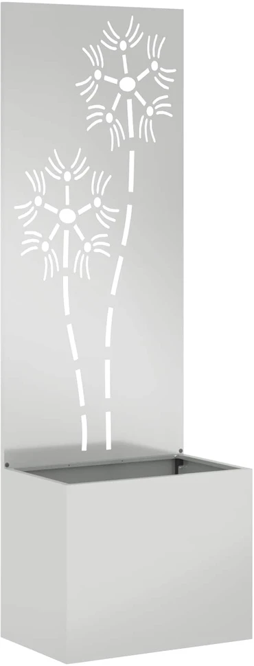 Sodo privatumo ekranas Gėlių Sidabro 50 x 32 x 150 cm