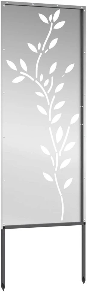 Sodo privatumo ekranas Gėlių Sidabro 50 x 140 cm