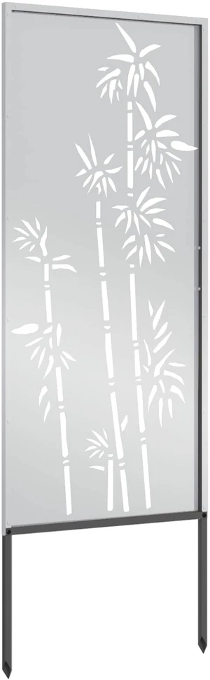 Sodo privatumo ekranas Gėlių Sidabro 50 x 140 cm