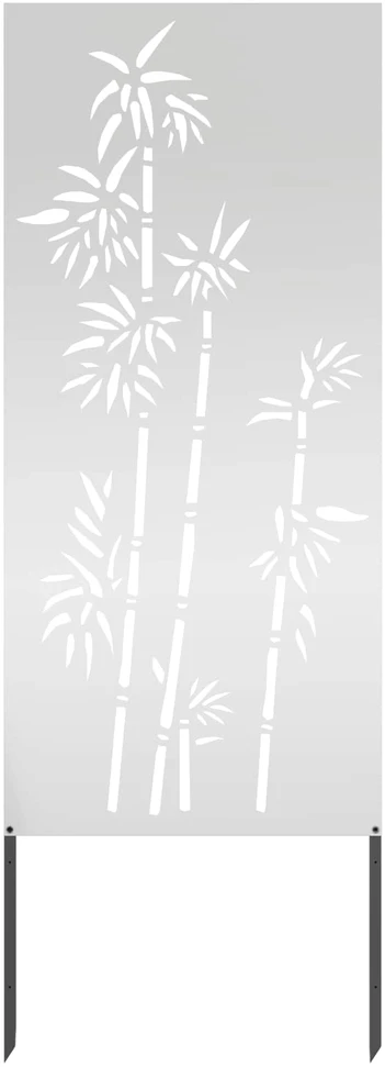 Sodo privatumo ekranas Gėlių Sidabro 50 x 140 cm