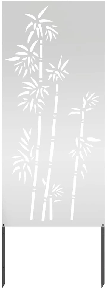 Sodo privatumo ekranas Gėlių Sidabro 50 x 140 cm