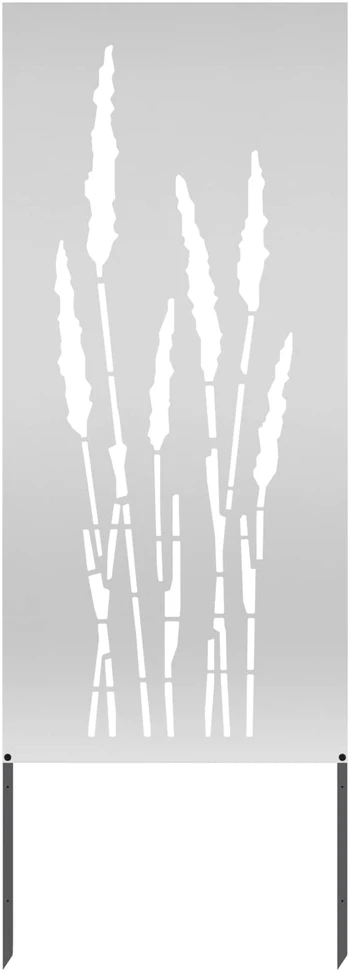 Sodo privatumo ekranas Gėlių Sidabro 50 x 140 cm