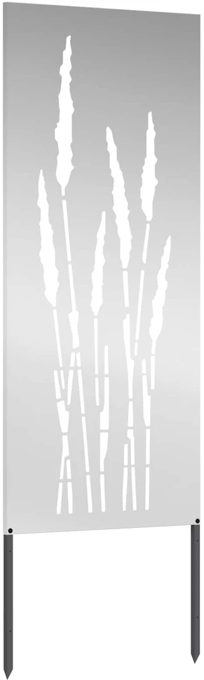 Sodo privatumo ekranas Gėlių Sidabro 50 x 140 cm