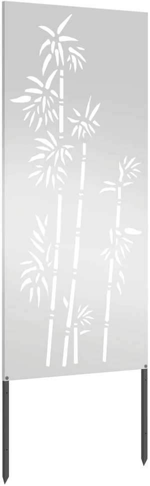 Sodo privatumo ekranas Gėlių Sidabro 50 x 140 cm