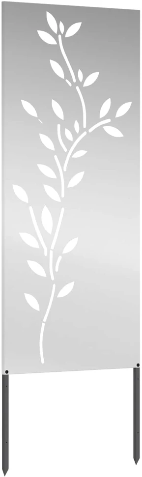 Sodo privatumo ekranas Gėlių Sidabro 50 x 140 cm
