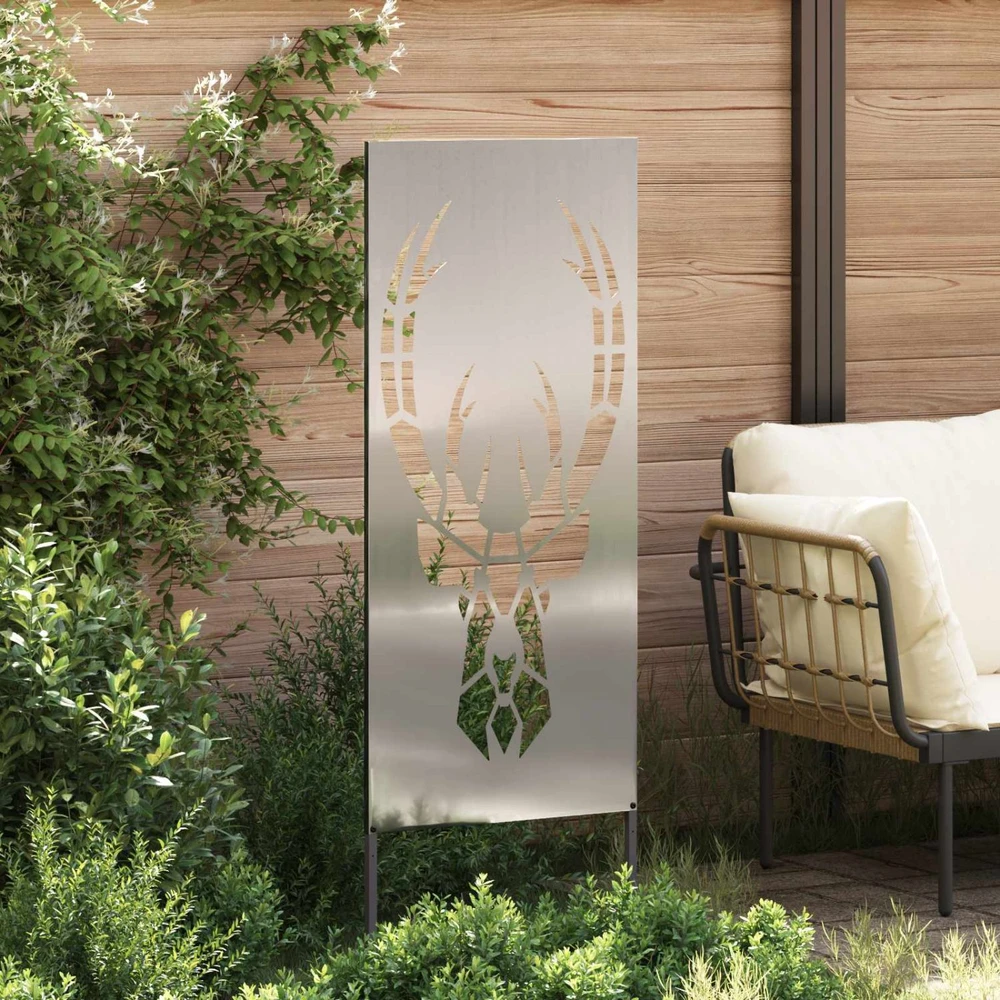 Sodo privatumo ekranas Gyvūnų raštai Sidabro 50 x 140 cm