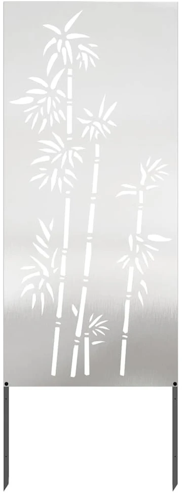 Sodo privatumo ekranas Sidabro 50 x 140 cm Nerūdijantis plienas