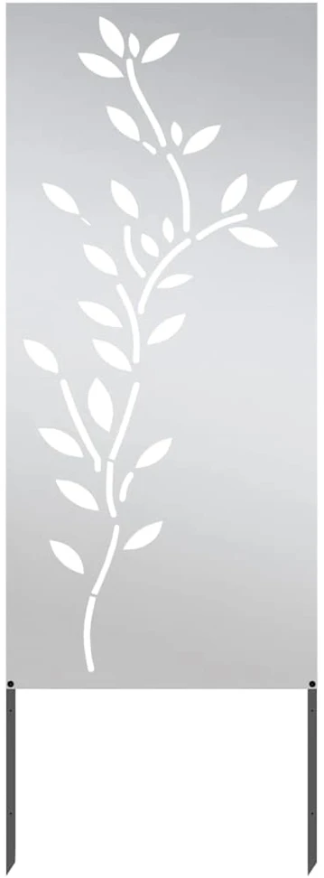 Sodo privatumo ekranas Sidabro 50 x 140 cm Nerūdijantis plienas