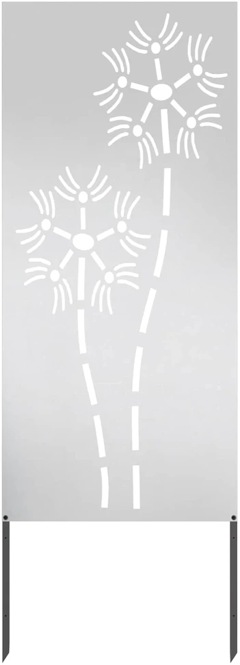 Sodo privatumo ekranas Sidabro 50 x 140 cm Nerūdijantis plienas