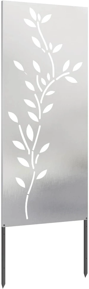 Sodo privatumo ekranas Sidabro 50 x 140 cm Nerūdijantis plienas