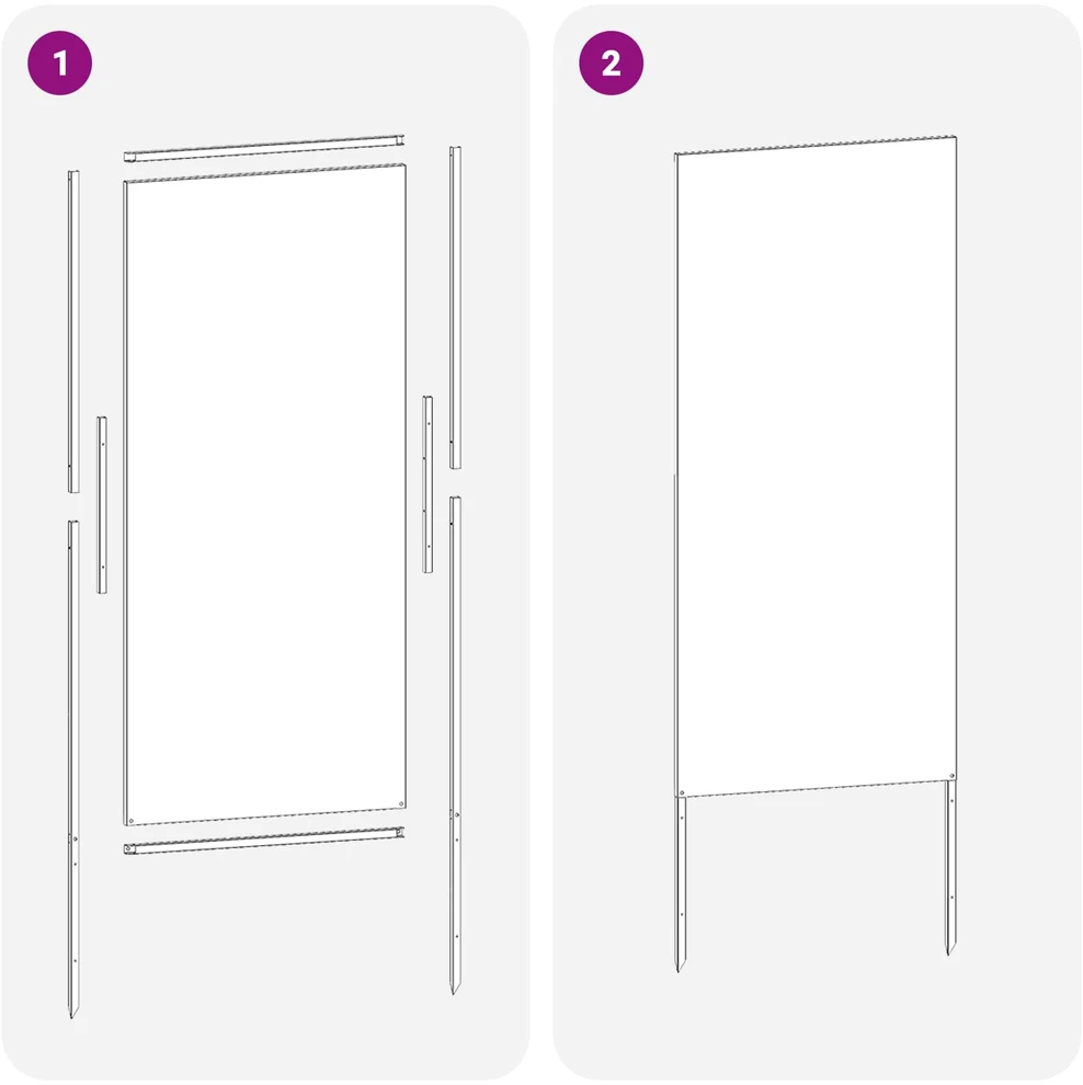 Sodo privatumo ekranas Sidabro 50 x 140 cm Nerūdijantis plienas