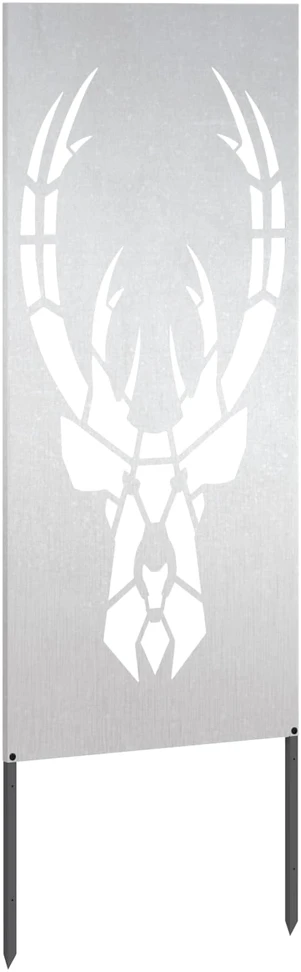 Sodo privatumo ekranas Sidabro 50 x 140 cm Nerūdijantis plienas