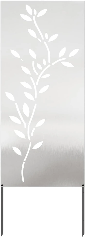 Sodo privatumo ekranas Sidabro 50 x 140 cm Nerūdijantis plienas