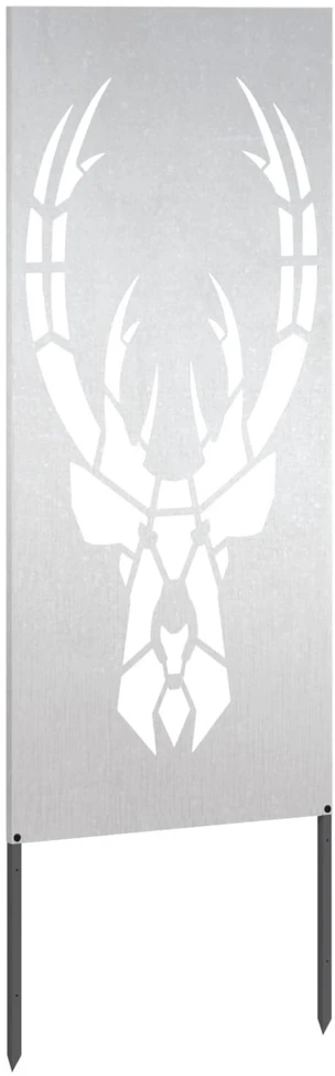 Sodo privatumo ekranas Sidabro 50 x 140 cm Nerūdijantis plienas