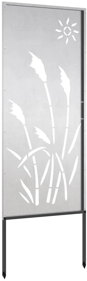Sodo privatumo ekranas Sidabro 50 x 140 cm Nerūdijantis plienas