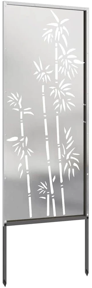 Sodo privatumo ekranas Sidabro 50 x 140 cm Nerūdijantis plienas