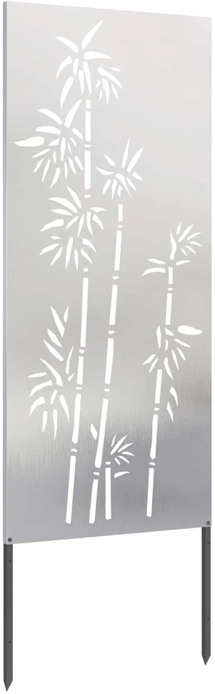 Sodo privatumo ekranas Sidabro 50 x 140 cm Nerūdijantis plienas